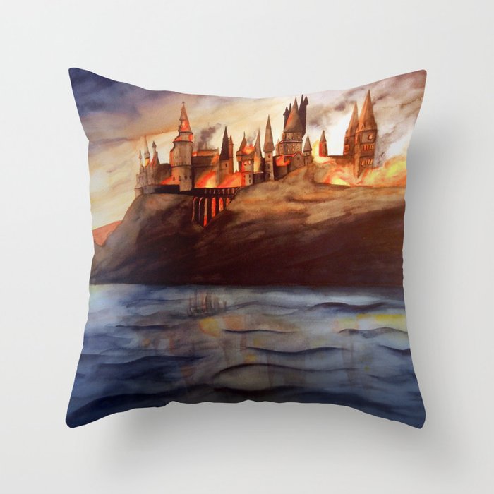 Image of a pillow that links to katliterary's society6 shop.